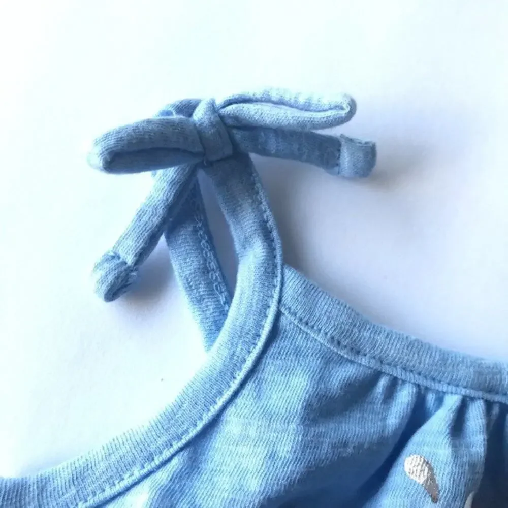 Old Navy Blue Girl’s Knotted Strap Top 12-18M